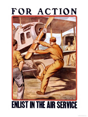 WW I Recruiting Poster "For Action"